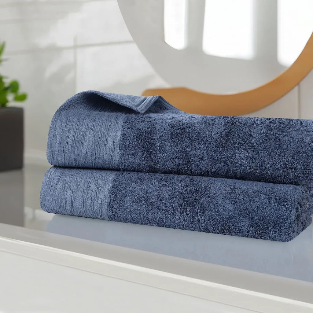 Rayon from Bamboo Eco-Friendly Fluffy Soft Solid Bath Sheet Set of 2 - Bath Sheet by Superior Brand