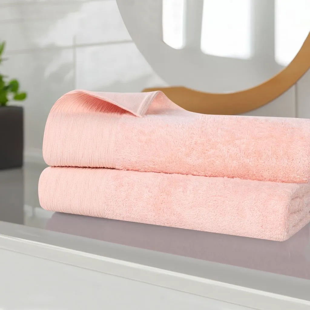 Rayon from Bamboo Eco-Friendly Fluffy Soft Solid Bath Sheet Set of 2 - Bath Sheet by Superior Brand
