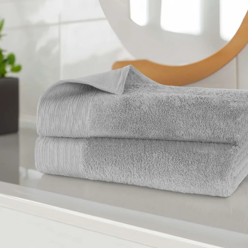 Rayon from Bamboo Eco-Friendly Fluffy Soft Solid Bath Sheet Set of 2 - Bath Sheet by Superior Brand