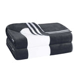 Cabana Stripe Oversized Cotton Beach Towel Sets