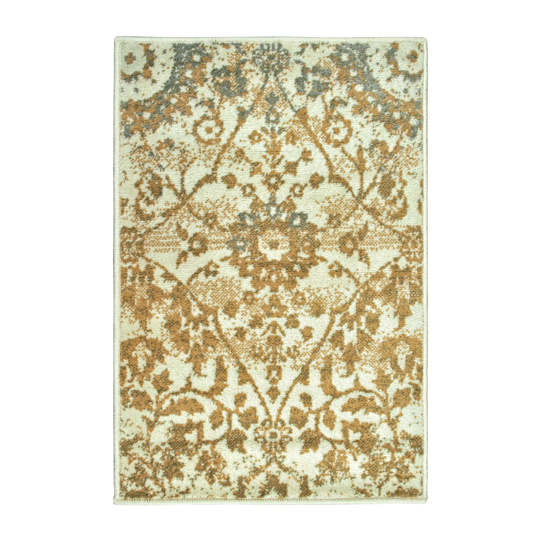 Superior Pendleton Traditional Floral Indoor Area Rug or Runner Rug Or Door Mat - Off White