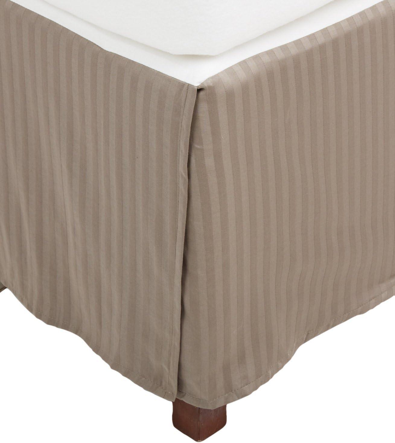 300 Thread Count Egyptian Cotton 15" Drop Striped Bed Skirt - Bed Skirt by Superior Brand