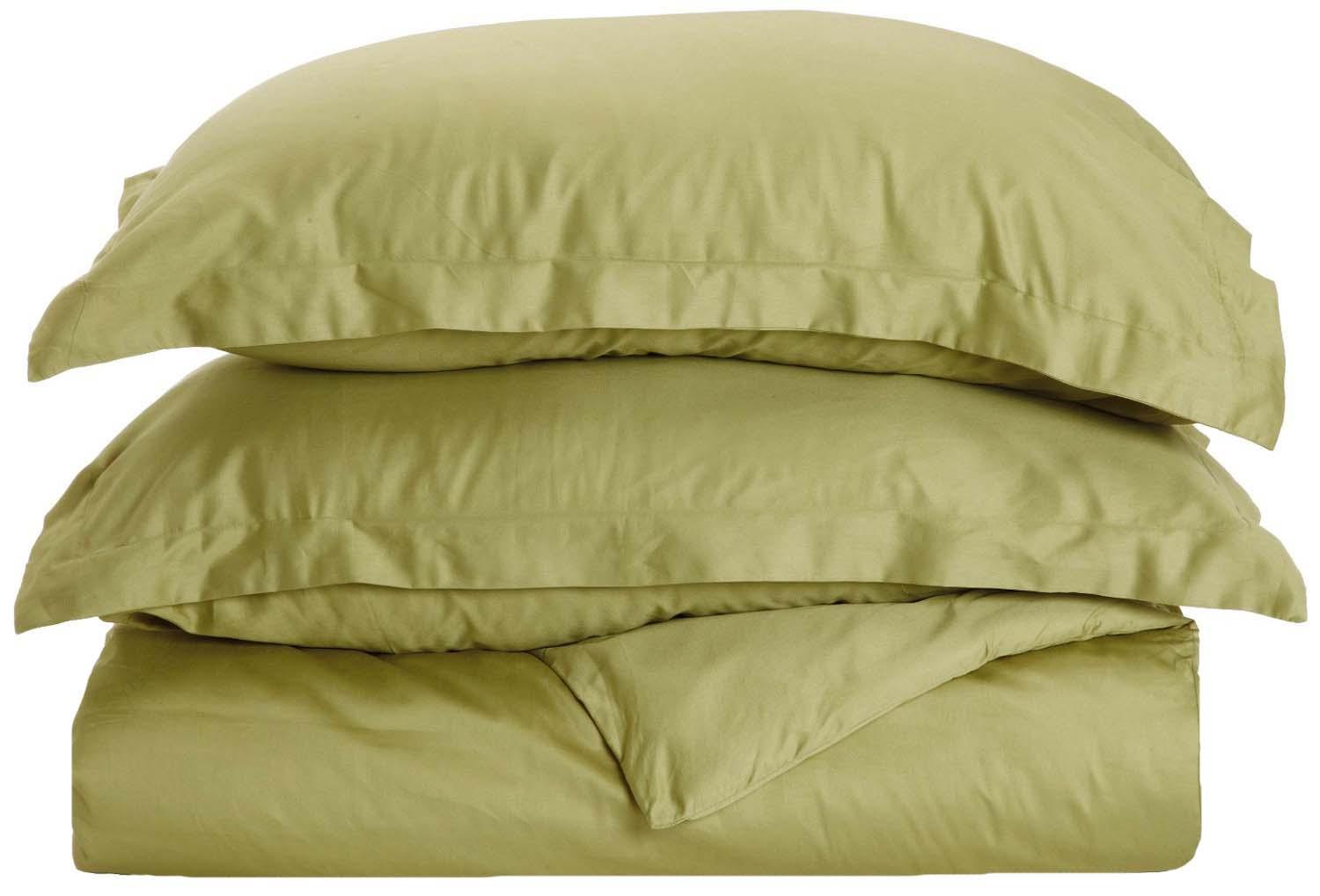 300 Thread Count Solid or Floral Cotton All-Season Duvet Cover Set - Duvet Cover Set by Superior Brand