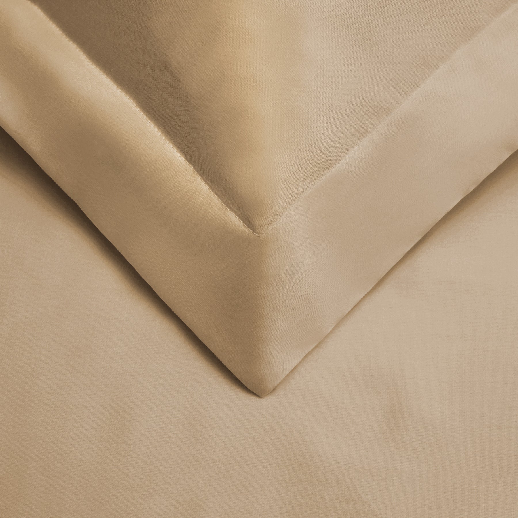Superior Egyptian Cotton 300 Thread Count Solid Duvet Cover Set - Tan