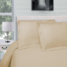Superior Egyptian Cotton 300 Thread Count Solid Duvet Cover Set - Ivory