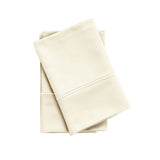 300 Thread Count Egyptian Cotton Pillow Cases, Marrow Stitch Embroidery, Set of 2