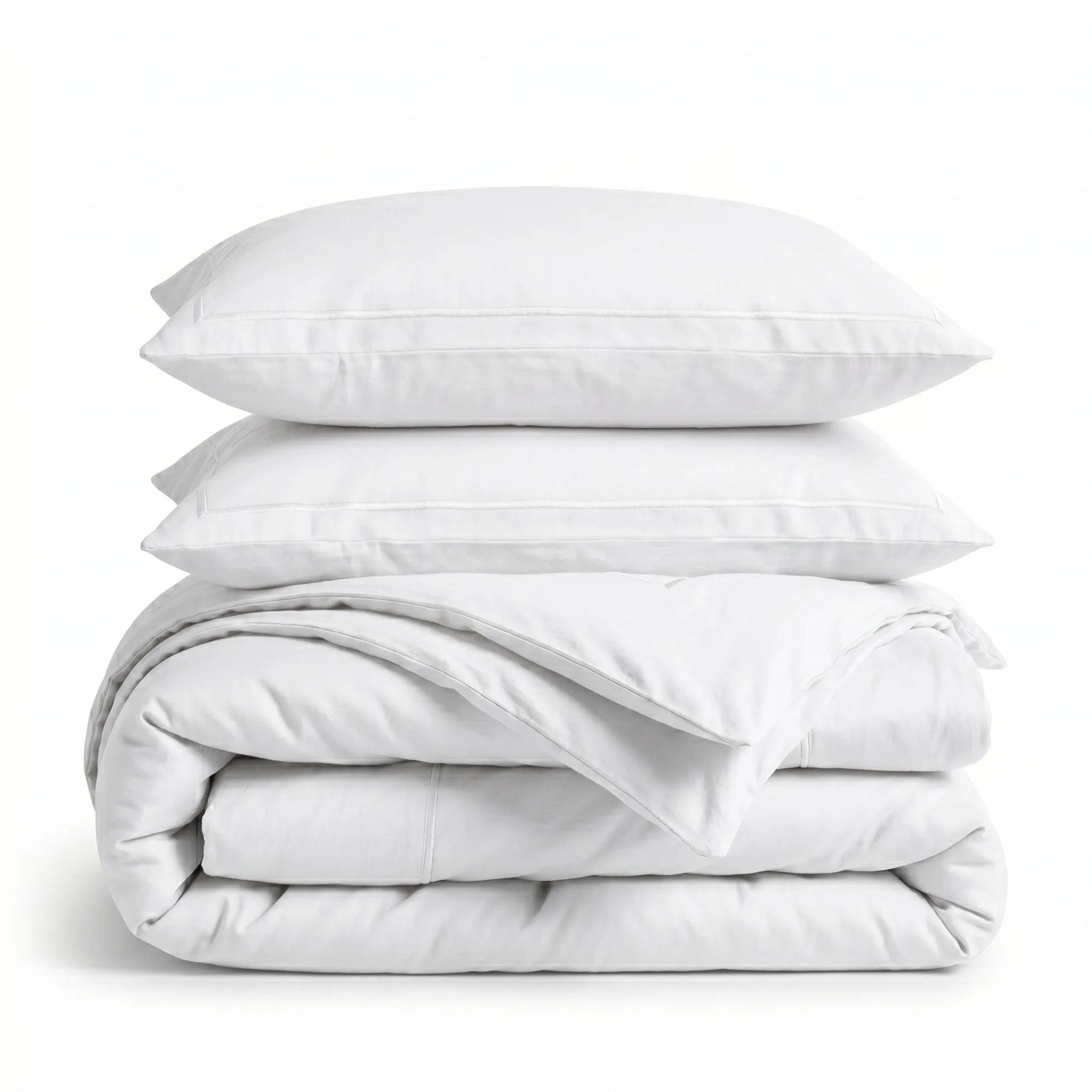300 Thread Count Egyptian Cotton Duvet Cover Set, Marrow Stitch Embroidery