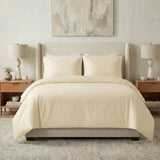 300 Thread Count Egyptian Cotton Duvet Cover Set, Marrow Stitch Embroidery
