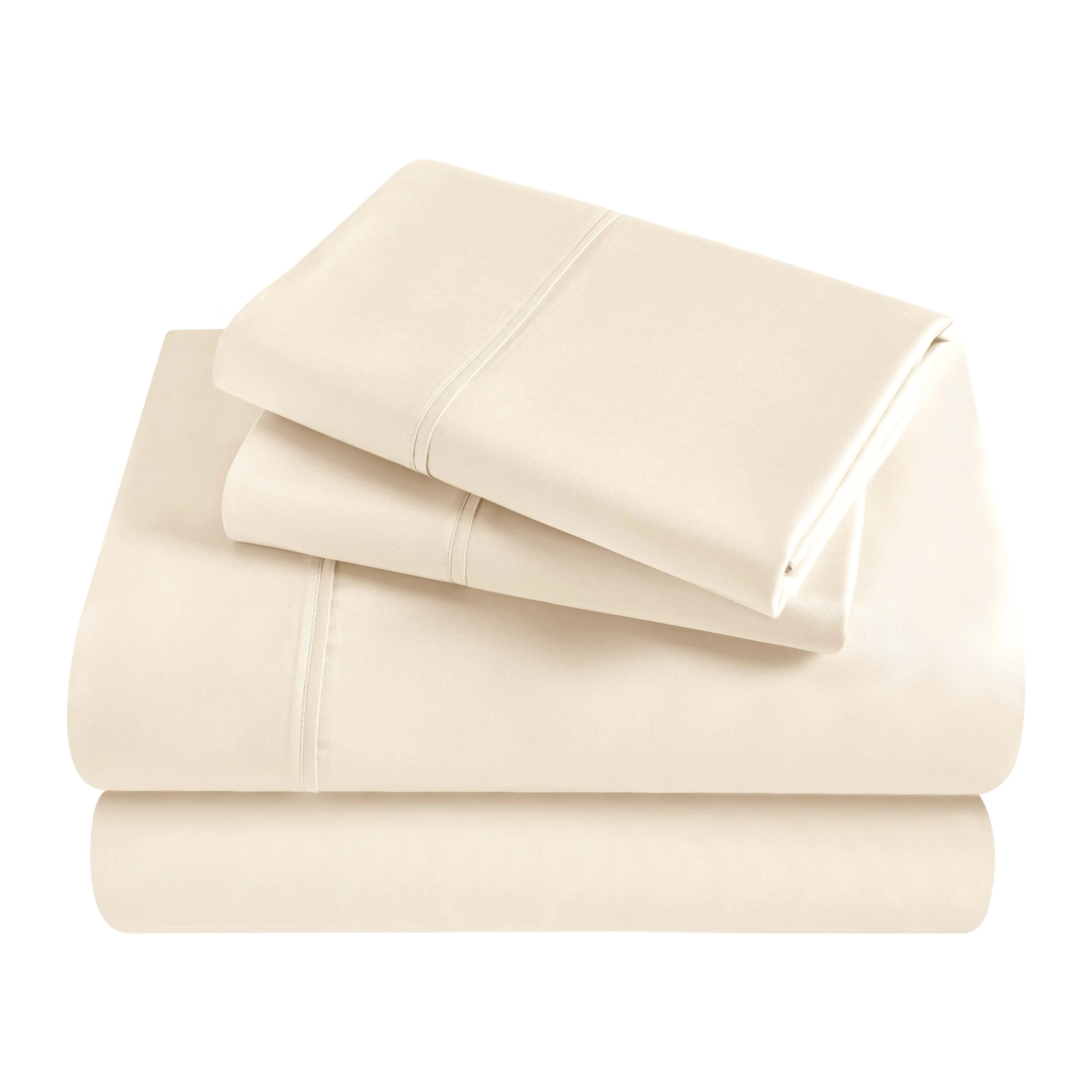 300 Thread Count Egyptian Cotton Sateen Bed Sheet Set - Egyptian Cotton Sheet Set by Superior Brand