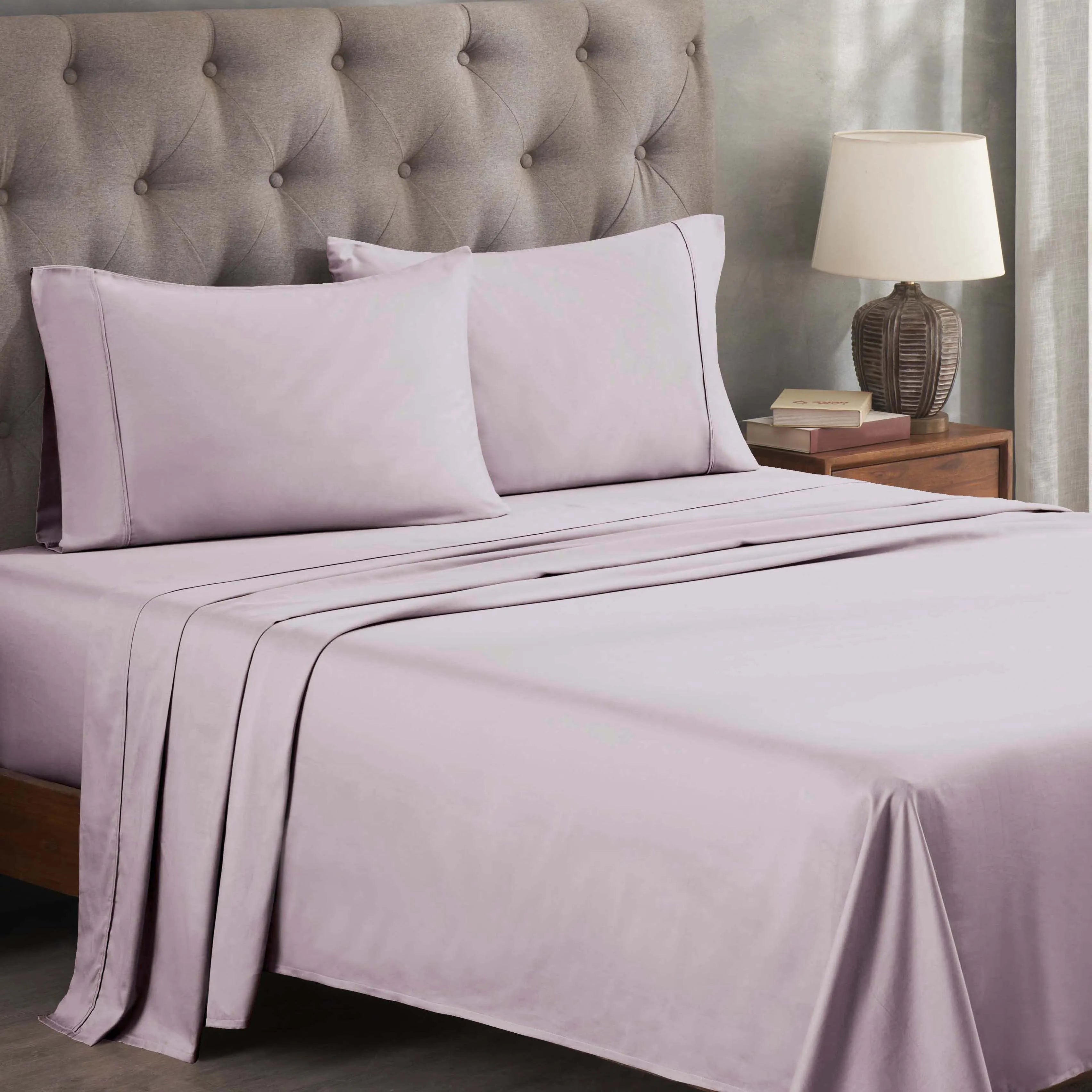 300 Thread Count Egyptian Cotton Sateen Bed Sheet Set - Egyptian Cotton Sheet Set by Superior Brand