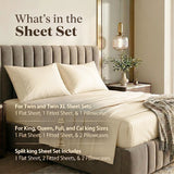 300 Thread Count Egyptian Cotton Sheets, Marrow Stitch Embroidery & Deep Pocket Fit