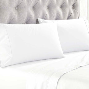 Organic Cotton 300 Thread Count Percale Pillowcases - White