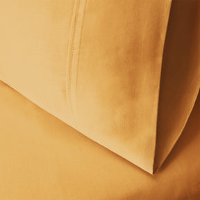 Superior Egyptian Cotton 300 Thread Count Solid Pillowcase Set - Gold
