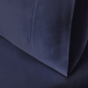 Superior Egyptian Cotton 300 Thread Count Solid Pillowcase Set - Navy Blue