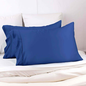 300 Thread Count Modal from Beechwood Solid Pillowcase Set - Navy Blue