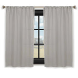 Solid Room Darkening Rod Pocket Blackout Curtain Panels, Set of 2