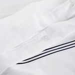 Brandon Cotton Three-Line Embroidered 3 Piece Duvet Cover Set - Duvet Cover Set by Superior Brand