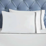 Brandon Cotton Three-Line Embroidered Deep Pocket Bed Sheet Set - Sheet Set by Superior Brand