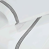 Brandon Cotton Three-Line Embroidered Deep Pocket Bed Sheet Set - Sheet Set by Superior Brand