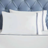 Brandon Cotton Three-Line Embroidered Deep Pocket Bed Sheet Set - Sheet Set by Superior Brand