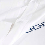 Chain Links Cotton Embroidered 3 Piece Duvet Cover Set - Duvet Cover Set by Superior Brand