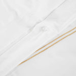 Fieldstone Cotton Two-Line Embroidered 3 Piece Duvet Cover Set - Duvet Cover Set by Superior Brand