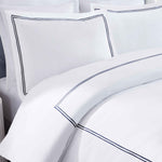 Fieldstone Cotton Two-Line Embroidered 3 Piece Duvet Cover Set - Duvet Cover Set by Superior Brand