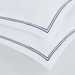 Fieldstone Cotton Two-Line Embroidered 3 Piece Duvet Cover Set - Duvet Cover Set by Superior Brand