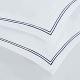 Fieldstone Cotton Two-Line Embroidered 3 Piece Duvet Cover Set - Duvet Cover Set by Superior Brand