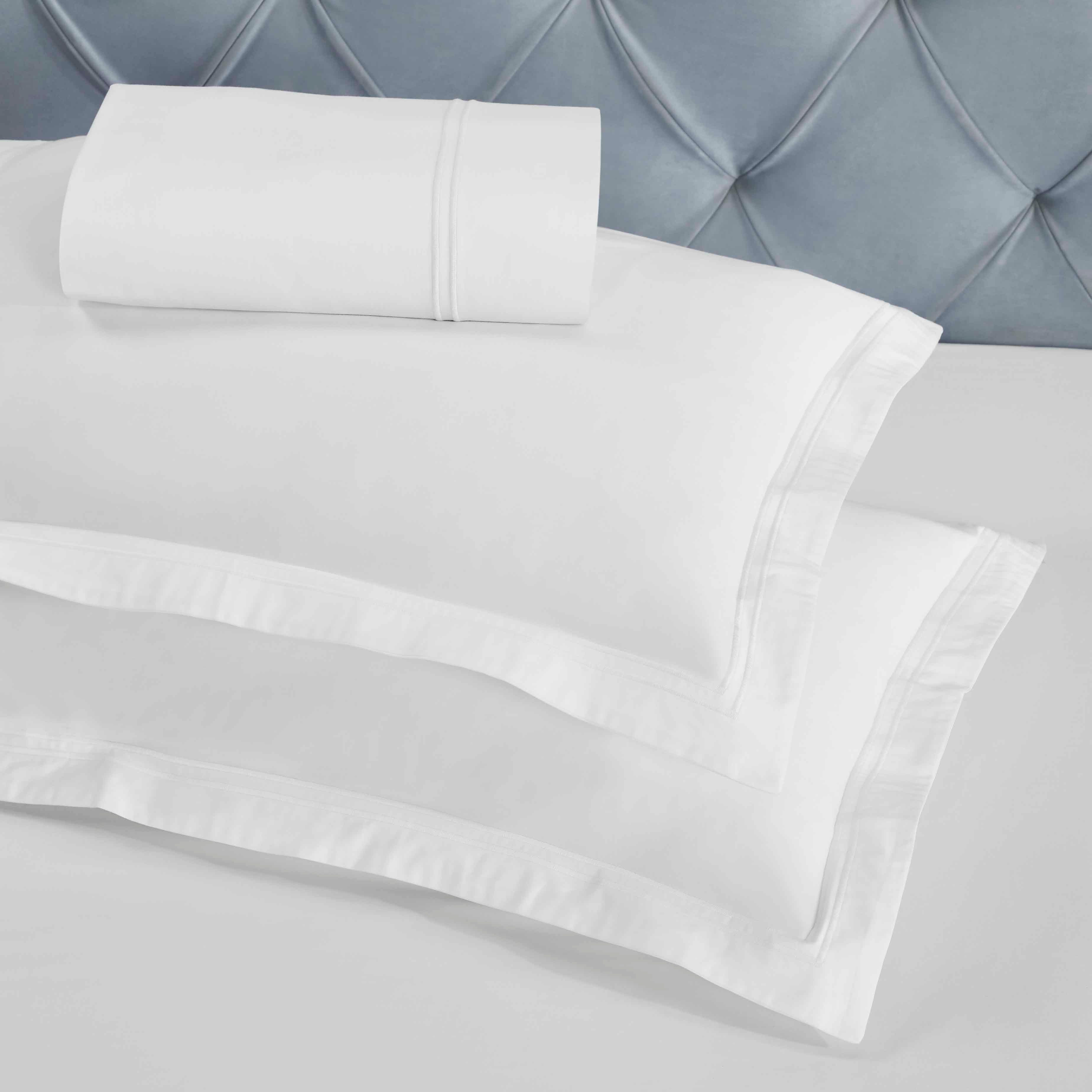 Fieldstone Cotton Two-Line Embroidered 3 Piece Duvet Cover Set - Duvet Cover Set by Superior Brand