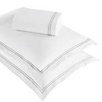 Fieldstone Cotton Two-Line Embroidered 3 Piece Duvet Cover Set - Duvet Cover Set by Superior Brand