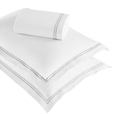 Fieldstone Cotton Two-Line Embroidered 3 Piece Duvet Cover Set - Duvet Cover Set by Superior Brand