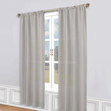 Solid Room Darkening Rod Pocket Blackout Curtain Panels, Set of 2