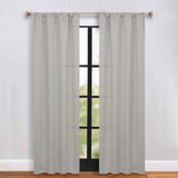 Solid Room Darkening Rod Pocket Blackout Curtain Panels, Set of 2