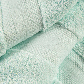 Superior Premium Turkish Cotton Assorted 12-Piece Towel Set -  Dusty Aqua