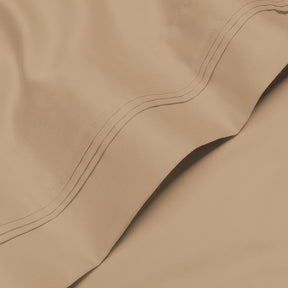 Superior Egyptian Cotton 1000 Thread Count Extra Deep Pocket Solid Sheet Set - Tan