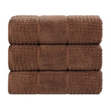 Napa Zero-Twist Cotton Waffle Towel Set 3 Piece - Bath Towel by Superior Brand