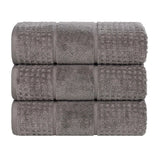 Napa Zero-Twist Cotton Waffle Towel Set 3 Piece - Bath Towel by Superior Brand
