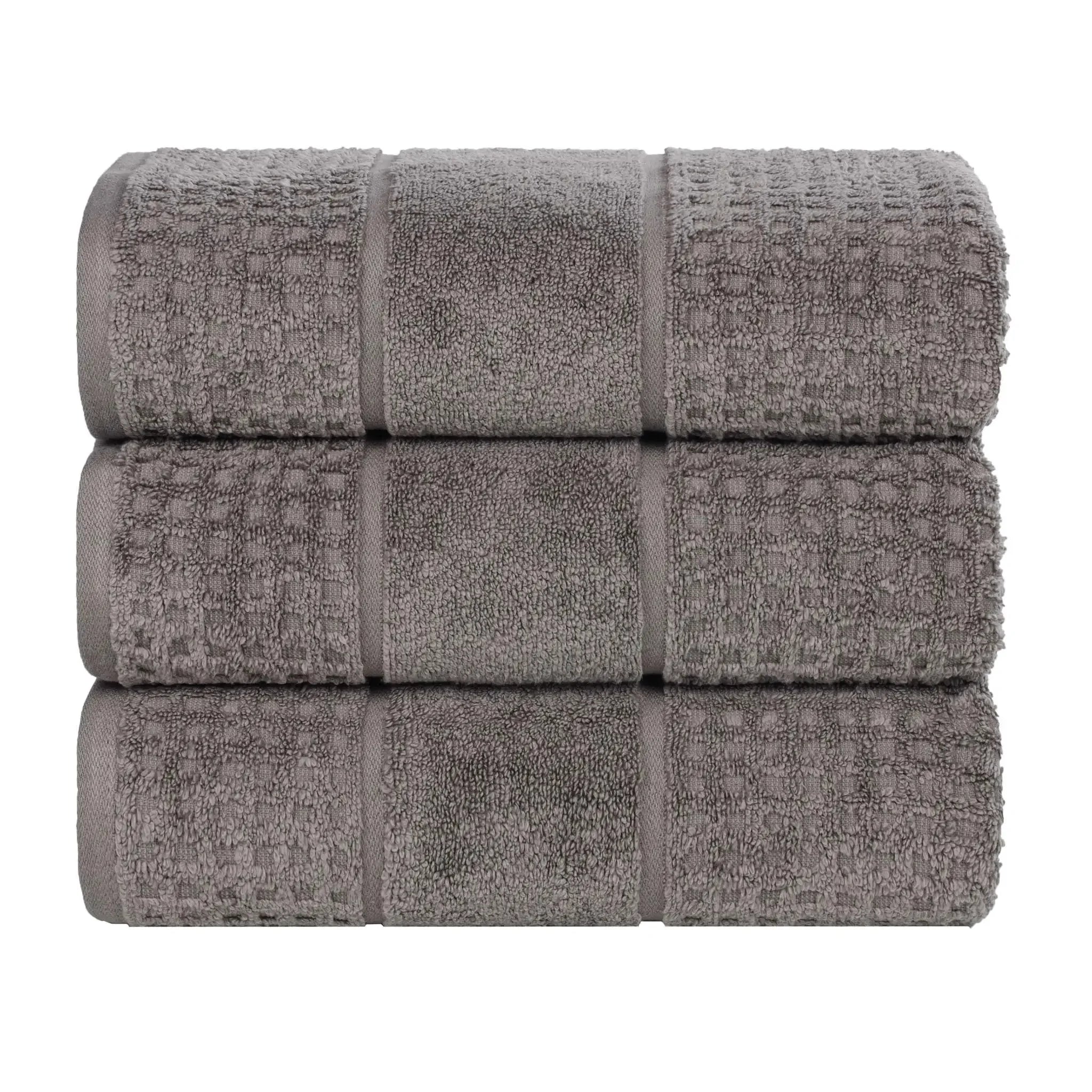 Napa Zero-Twist Cotton Waffle Towel Set 3 Piece - Bath Towel by Superior Brand