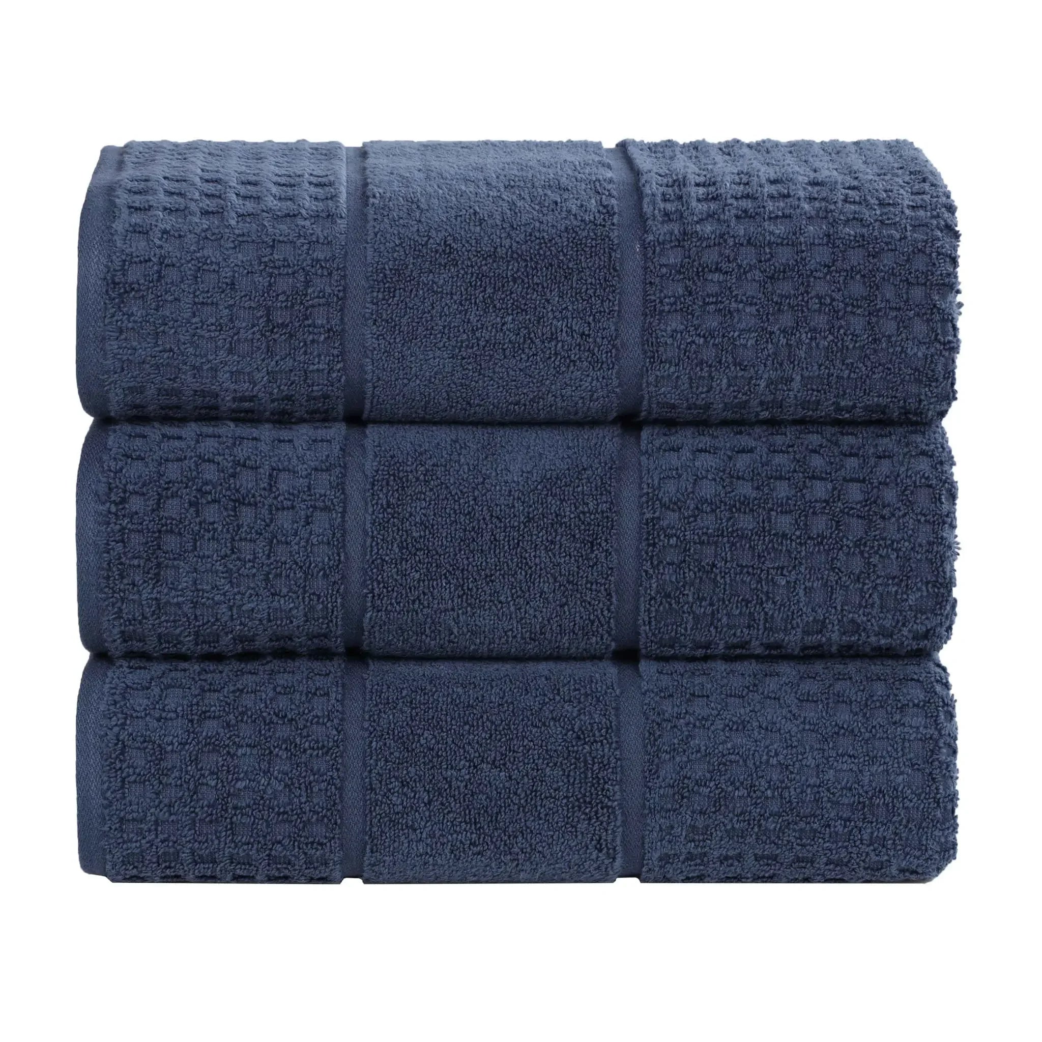 Napa Zero-Twist Cotton Waffle Towel Set 3 Piece - Bath Towel by Superior Brand