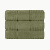 Napa Zero-Twist Cotton Waffle Towel Set 3 Piece - Bath Towel by Superior Brand