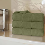 Napa Zero-Twist Cotton Waffle Towel Set 3 Piece - Bath Towel by Superior Brand