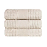 Napa Zero-Twist Cotton Waffle Towel Set 3 Piece - Bath Towel by Superior Brand