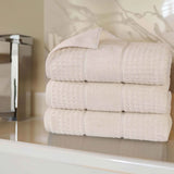 Napa Zero-Twist Cotton Waffle Towel Set 3 Piece - Bath Towel by Superior Brand