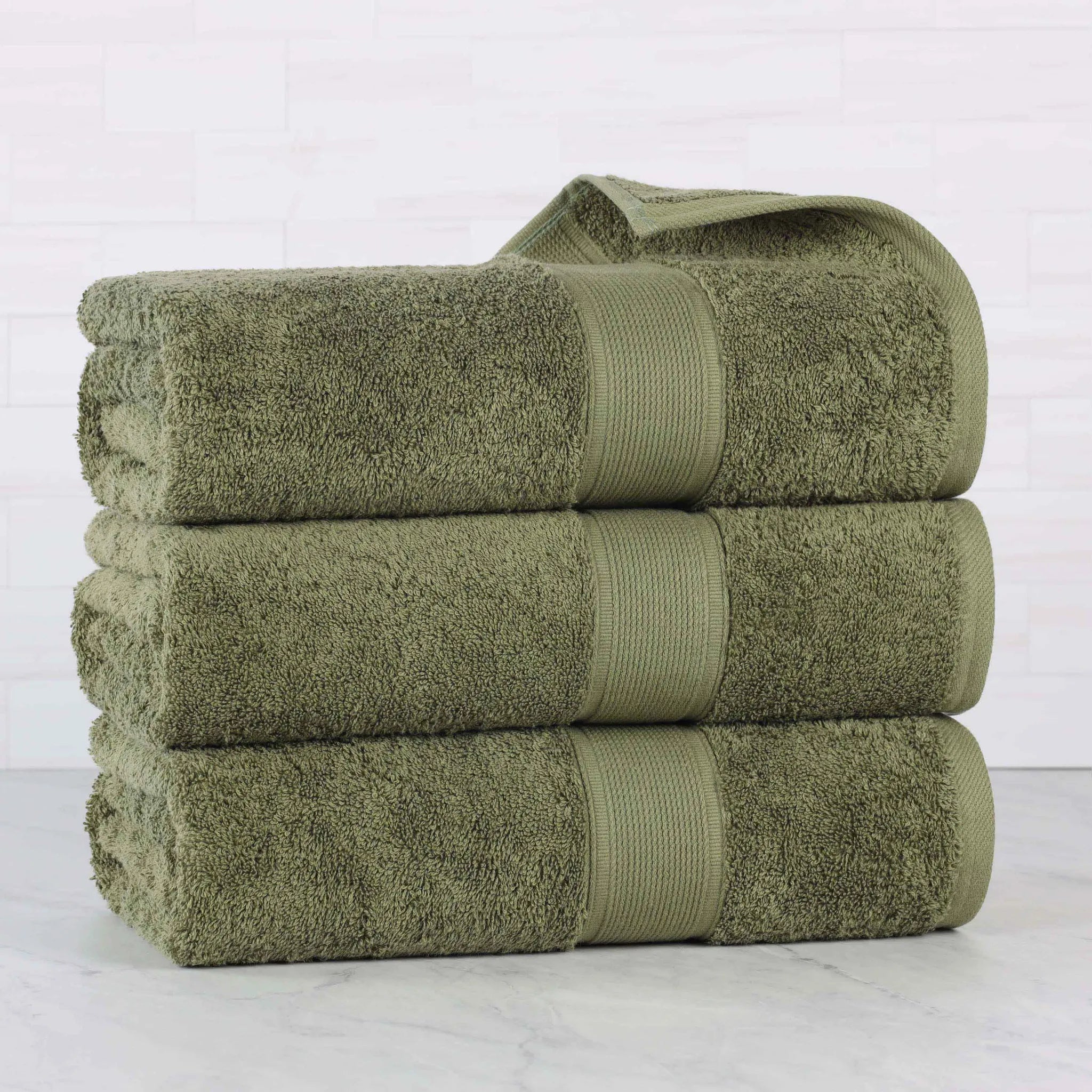 Oregon Organic Cotton Medium Weight Solid Bath Towel, Set of 3 - Bath Towel by Superior Brand