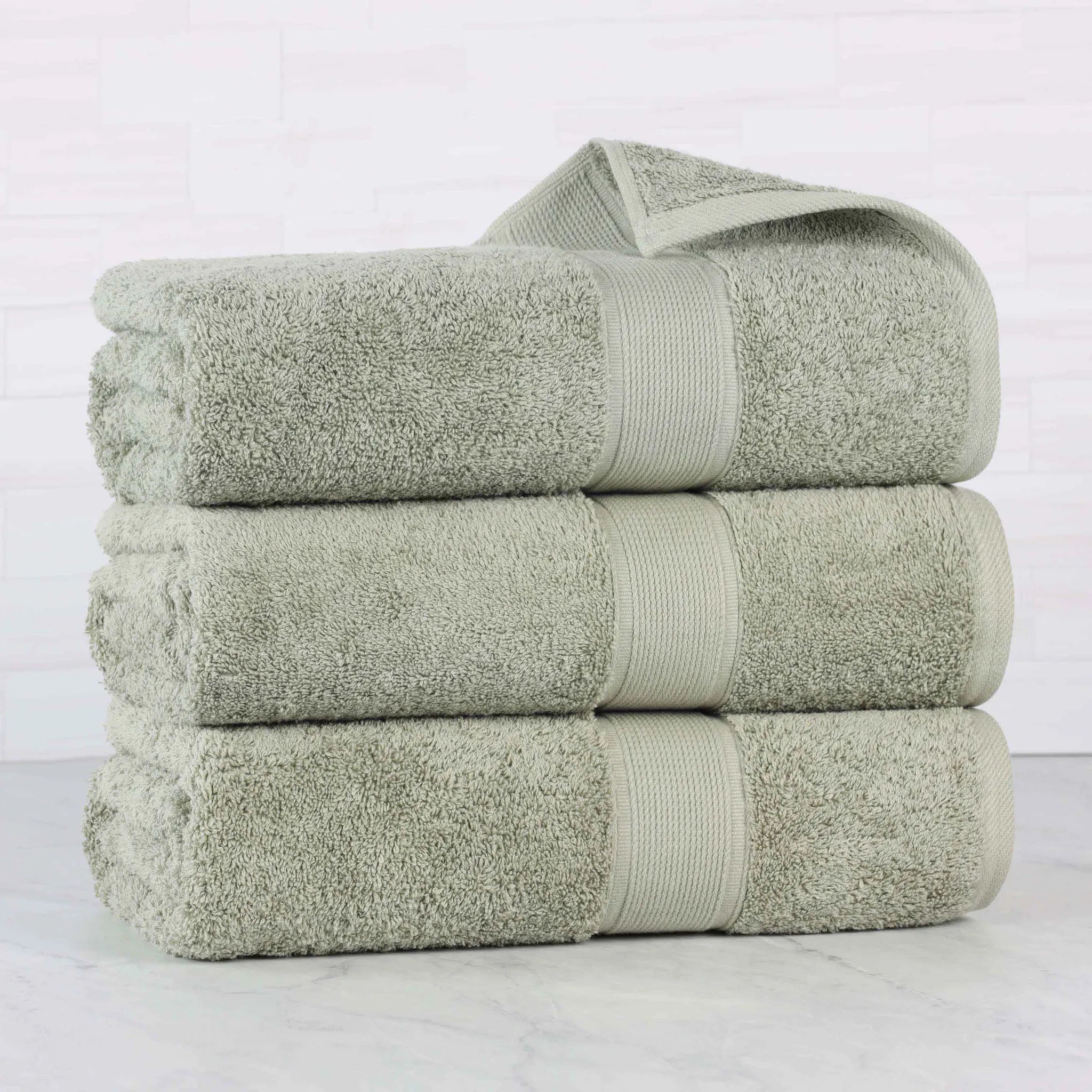 Oregon Organic Cotton Medium Weight Solid Bath Towel, Set of 3 - Bath Towel by Superior Brand