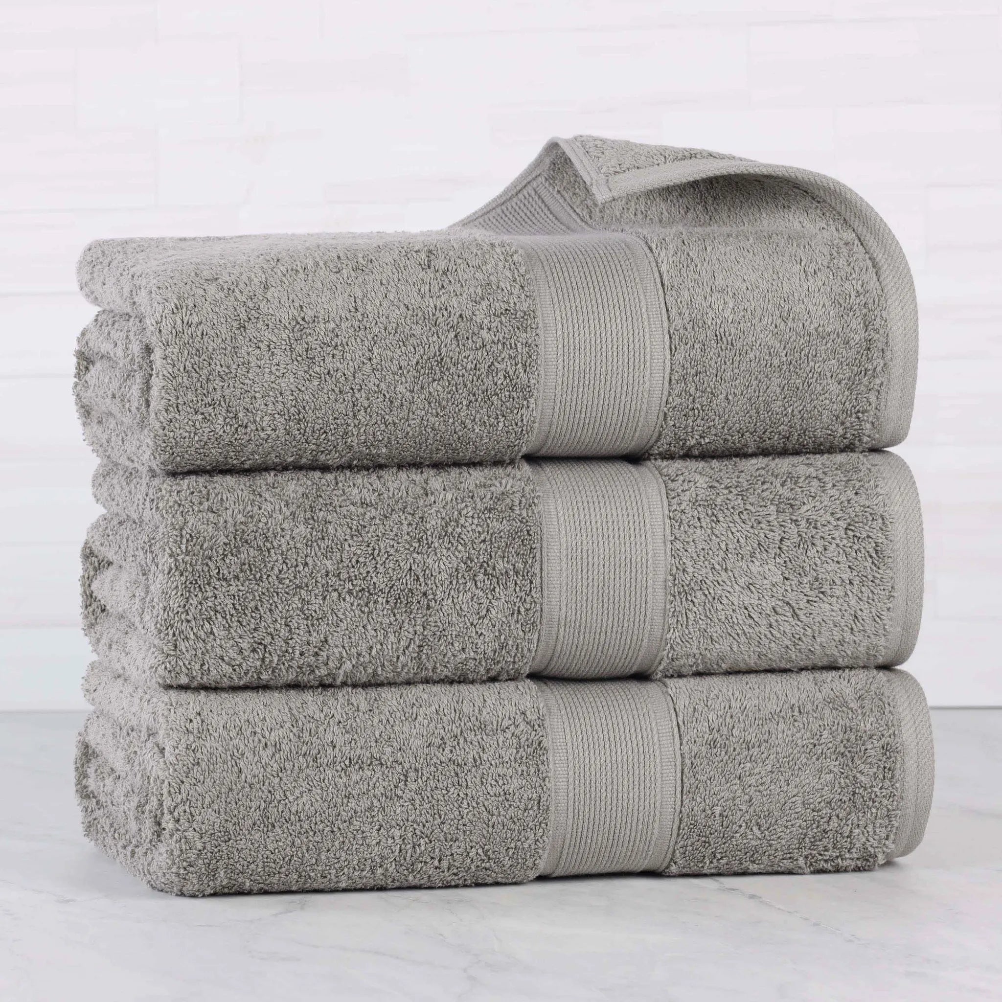 Oregon Organic Cotton Medium Weight Solid Bath Towel, Set of 3 - Bath Towel by Superior Brand
