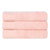 Rayon from Bamboo Eco-Friendly Fluffy Soft Solid Bath Towel Set of 3 - Bath Towel by Superior Brand