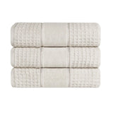 Napa Zero-Twist Cotton Waffle Towel Set 3 Piece - Bath Towel by Superior Brand