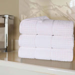 Napa Zero-Twist Cotton Waffle Towel Set 3 Piece - Bath Towel by Superior Brand